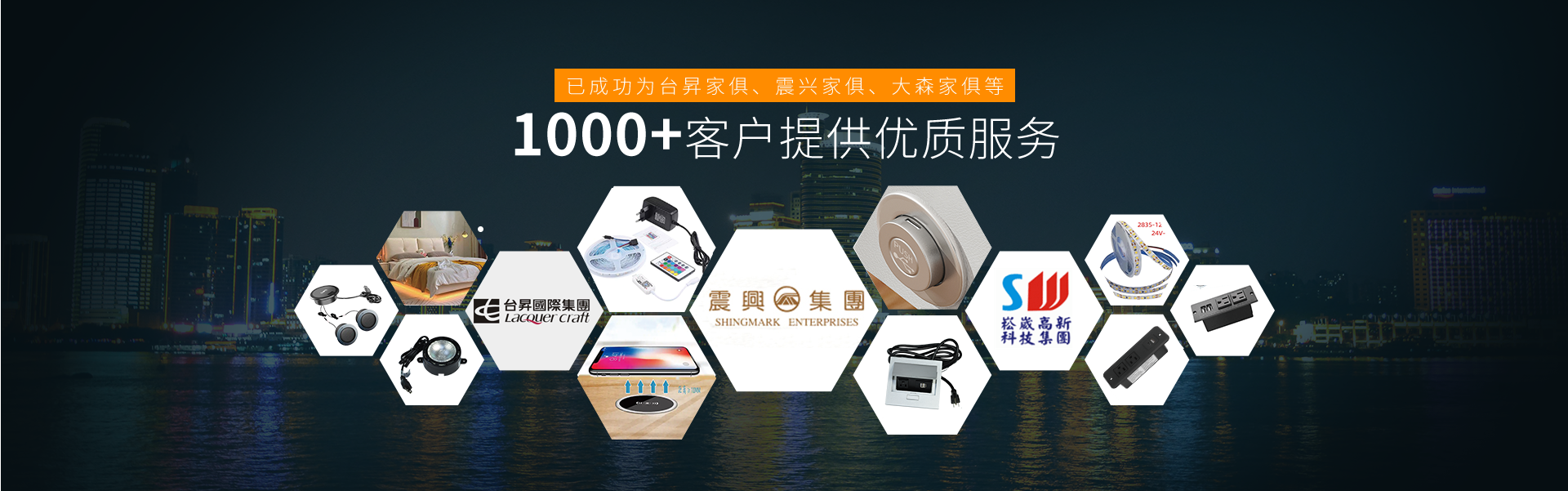 已成功為臺昇家俱、震興家俱、大森家俱等800+客戶提供優質服務